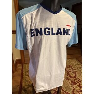 Men's England Soccer Football Multicolored Jersey T Shirt‎ Large by Gen2